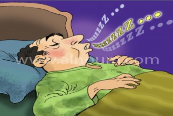 النوم بجانب شخص يعاني من الشخير يضر بالصحة!